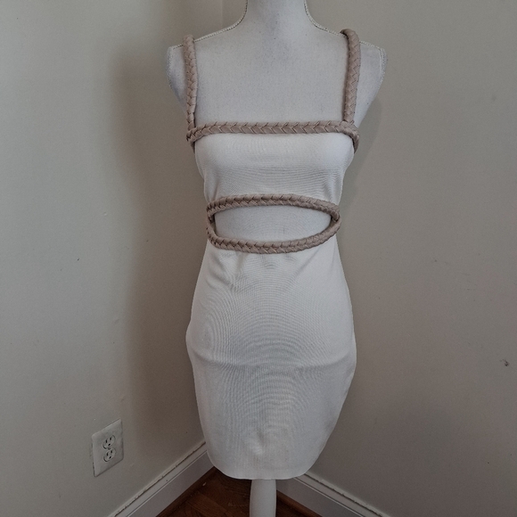 Rumer Riveara Mini Dress In White Size Small NWT - Picture 6 of 10
